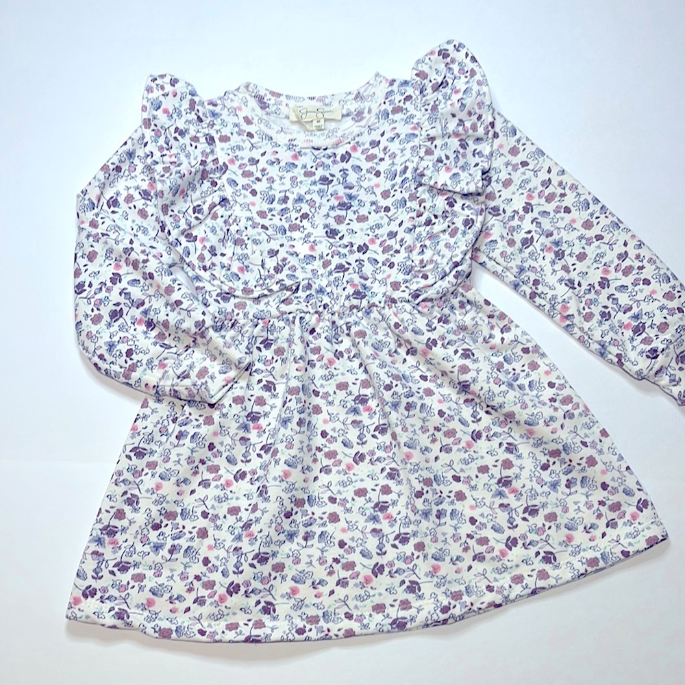 Soft floral toddler dress